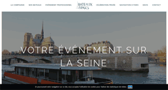 Desktop Screenshot of bateauxdeparis.net